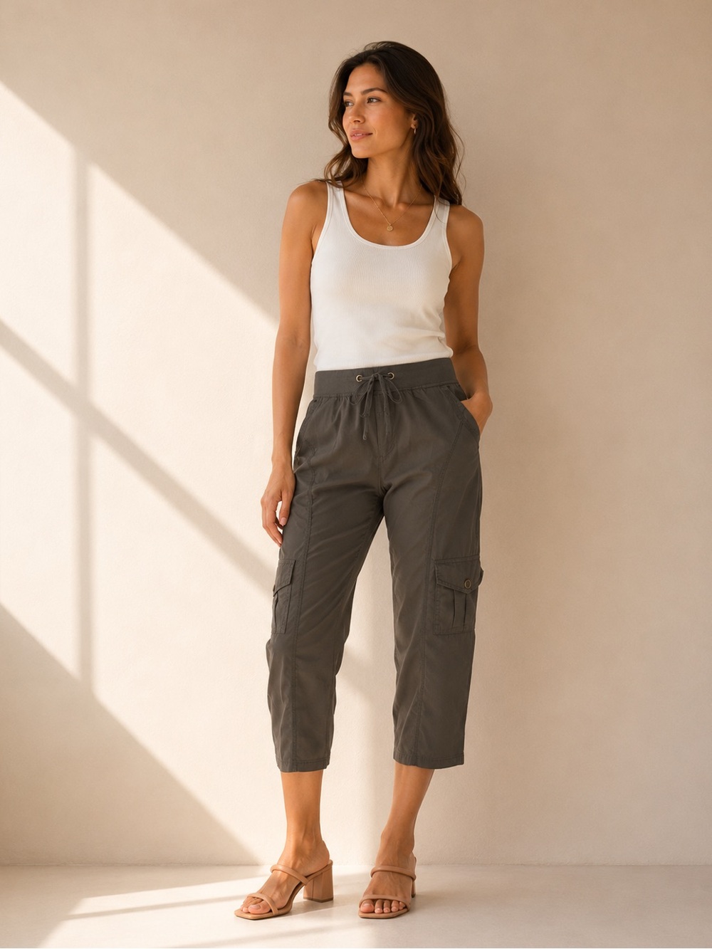 🎉LAST PIECE 🎉XCVI Reidar Cropped Stretch Poplin Pants